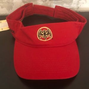 💎 (4/$30) Bacardi Logo Red Visor Sun Hat